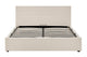 Ovela Theodore Gas Lift Bed Frame (Queen Beige)