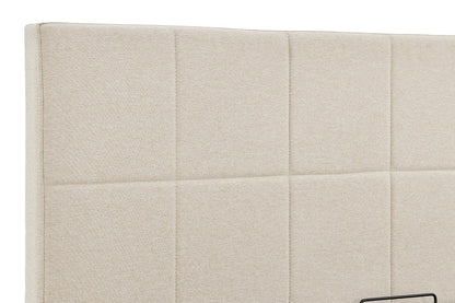 Ovela Theodore Gas Lift Bed Frame (Queen Beige)