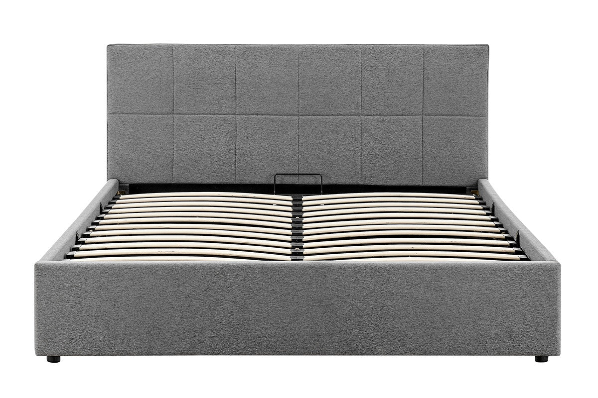 Ovela Theodore Gas Lift Bed Frame (Queen Charcoal)