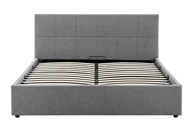 Ovela Theodore Gas Lift Bed Frame - Queen Charcoal
