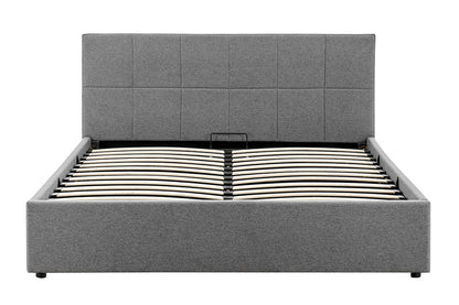 Ovela Theodore Gas Lift Bed Frame - King Charcoal