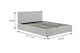 Ovela Theodore Gas Lift Bed Frame (Queen Grey)