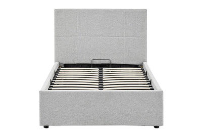 Ovela Theodore Gas Lift Bed Frame - Single Grey