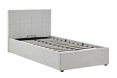 Ovela Theodore Gas Lift Bed Frame - Single Grey