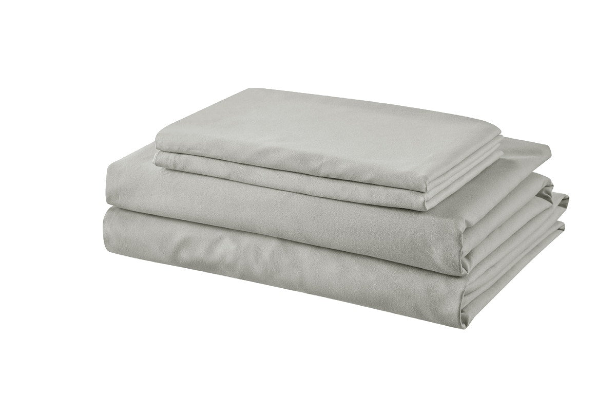 Ovela Ultra Soft Washed Quilt Cover Set (Silver, King Single)