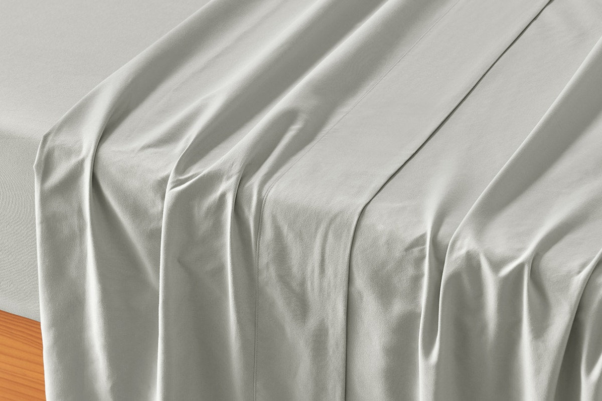 Ovela Ultra Soft Washed Bed Sheet Set (Silver, Queen)