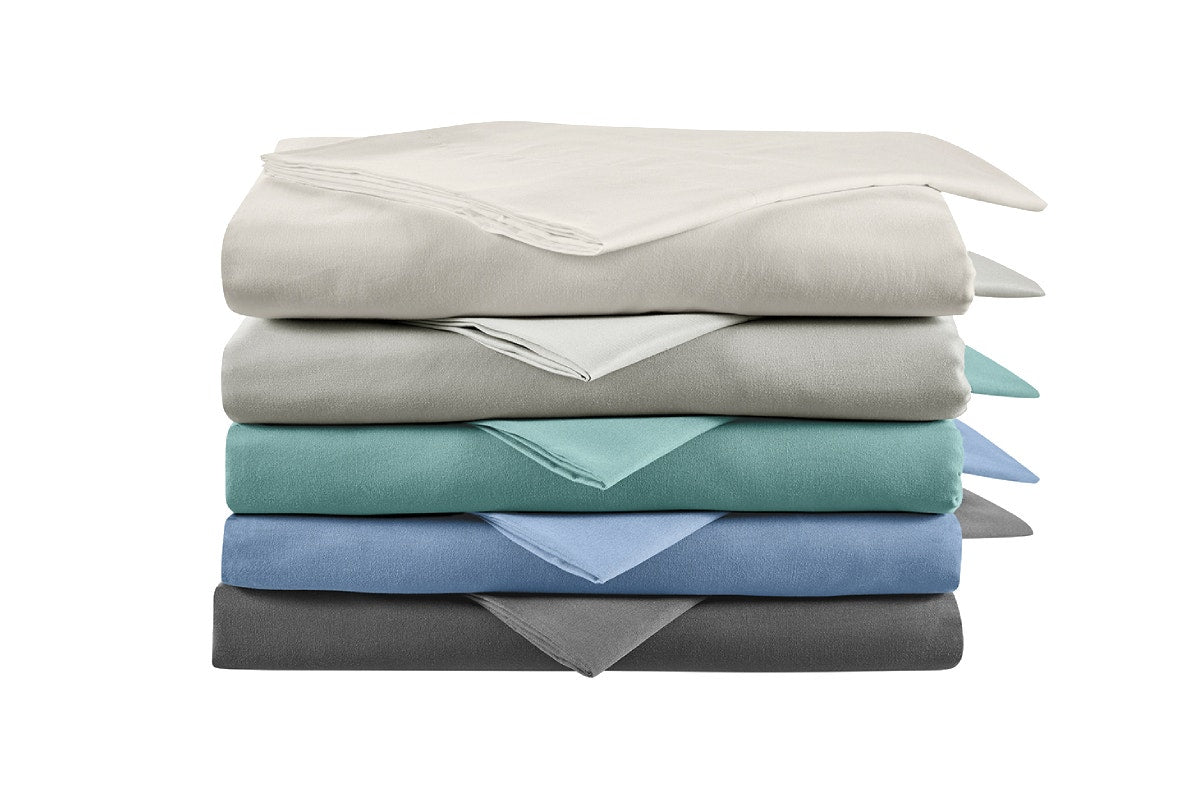 Ovela Ultra Soft Washed Bed Sheet Set (Silver, Queen)