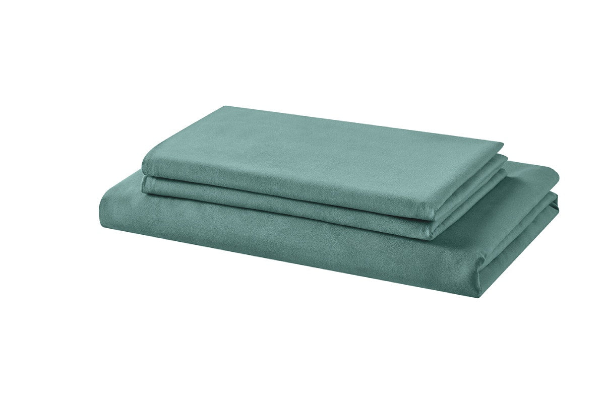 Ovela Ultra Soft Washed Bed Sheet Set (Chinois Green, King Single)