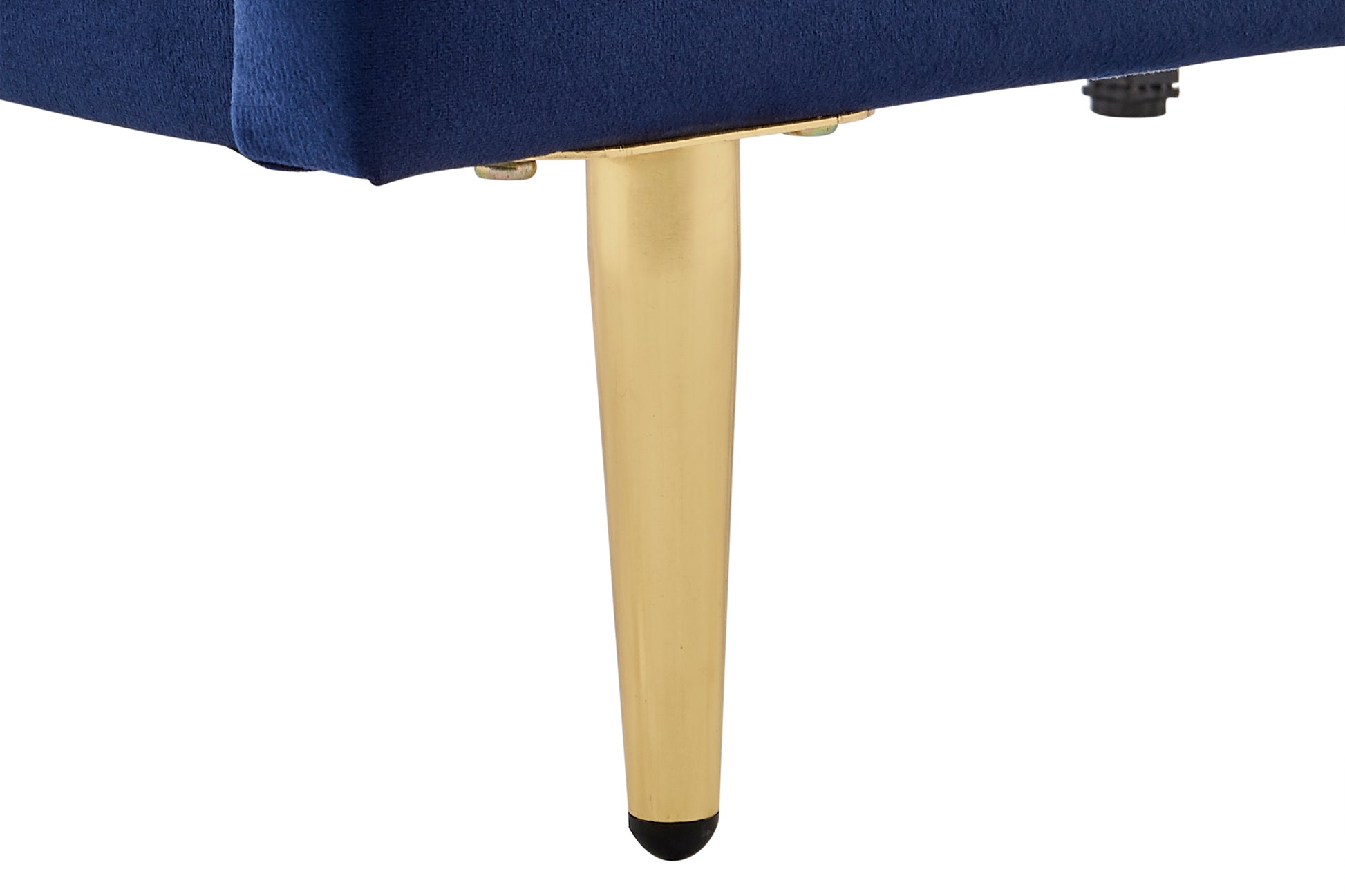 Ovela Vail Velvet Bed Frame (Navy, Queen)