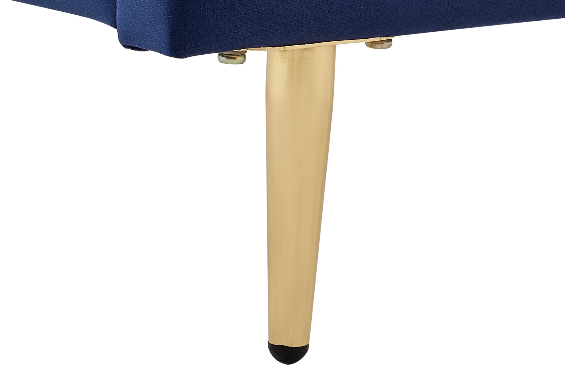 Ovela Vail Velvet Bed Frame (Navy Single)