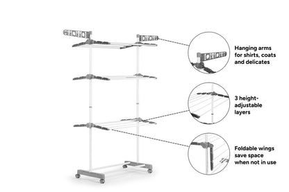 Ovela Washing Clothes Foldable Drying Rack
