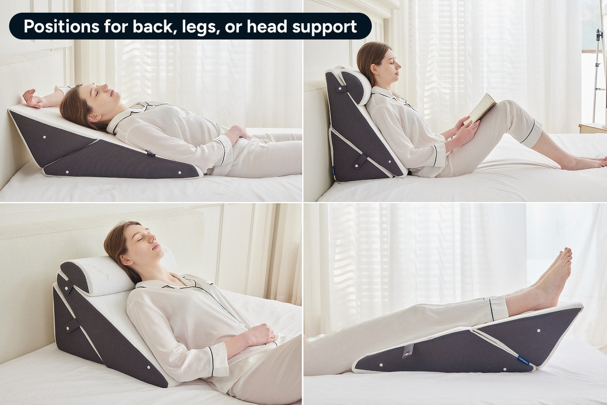 Ovela 3 Piece Wedge Memory Foam Pillow