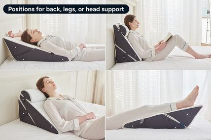 Ovela 3 Piece Wedge Memory Foam Pillow