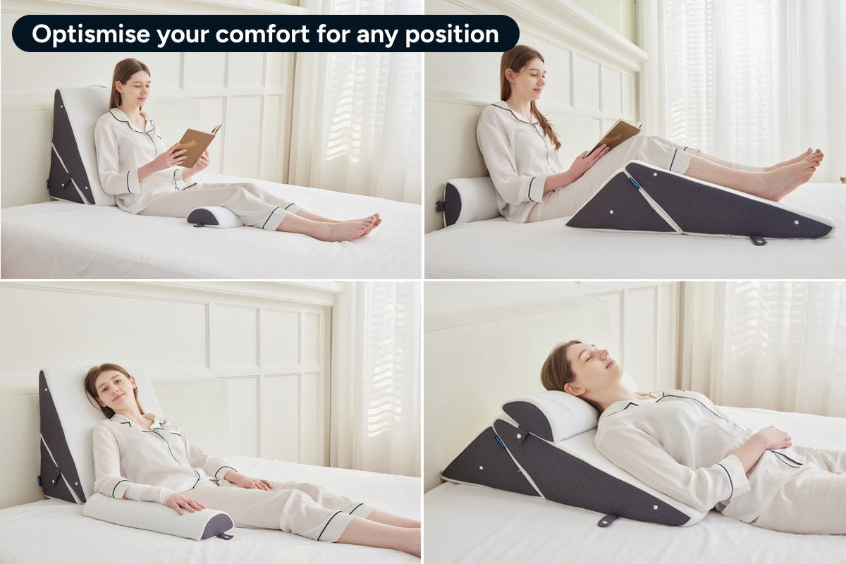 Ovela 3 Piece Wedge Memory Foam Pillow