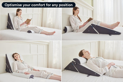 Ovela 3 Piece Wedge Memory Foam Pillow