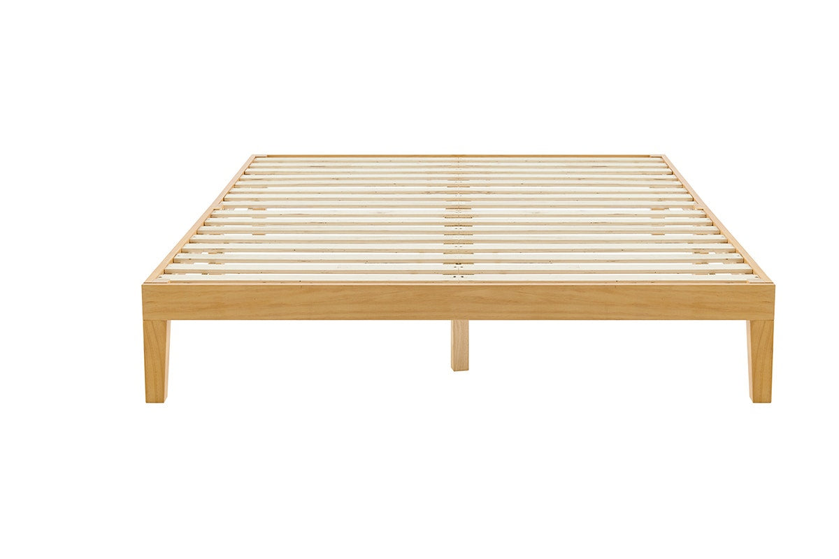 Ovela William Wood Bed Frame (Warm Natural, Queen)