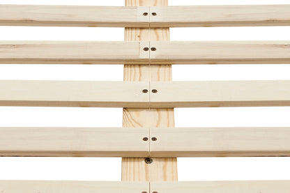 Ovela William Wood Bed Frame (Warm Natural, Queen)