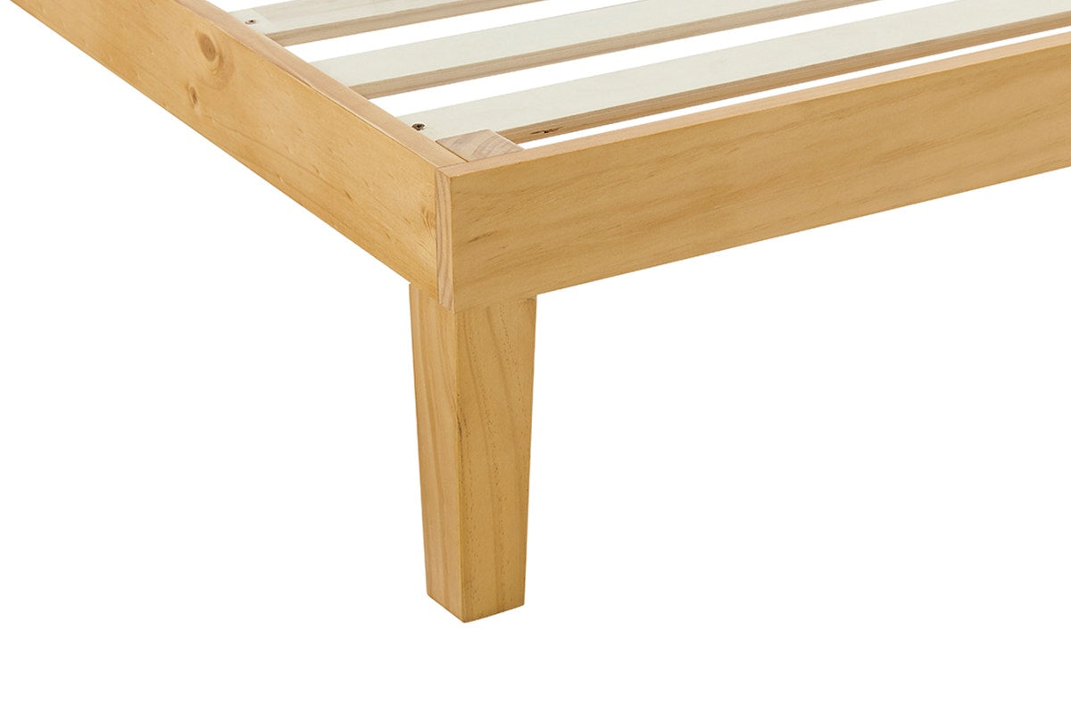 Ovela William Wood Bed Frame (Warm Natural, Queen)