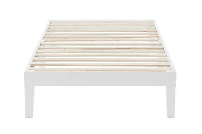 Ovela William Wood Bed Frame - White, Single