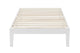 Ovela William Wood Bed Frame (White, Single)