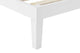 Ovela William Wood Bed Frame (White, Single)