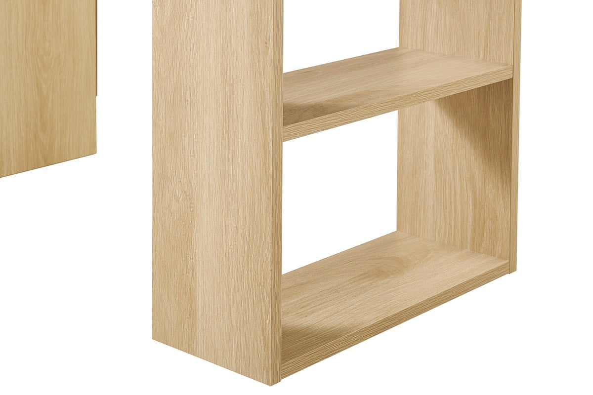 Ovela Zara Rattan 3 Drawer Desk