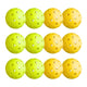 Everfit 12PC Pickleballs Set 40-Hole Design Indoor Outdoor Durable PE Balls Green/Yellow – view 3