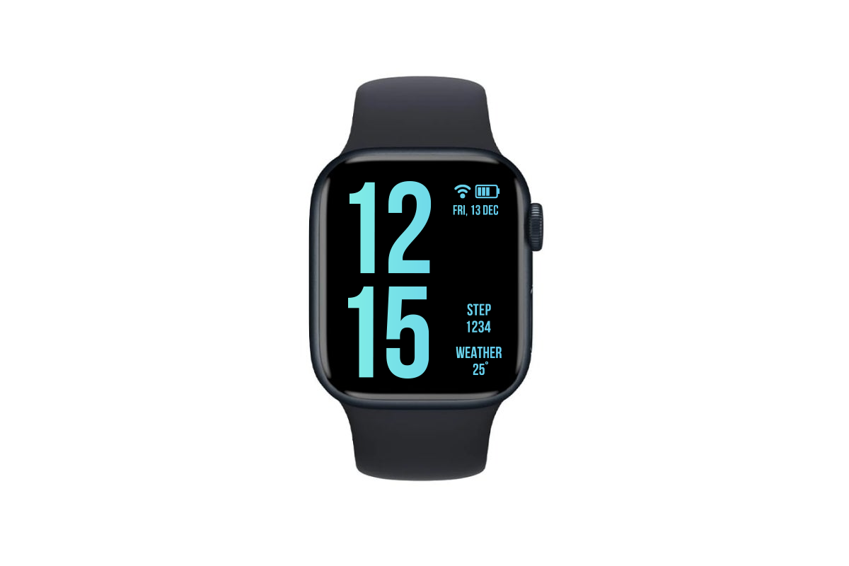 Apple Watch Series 10 Jet Black Aluminium Case GPS (Black, 46mm, S/M)