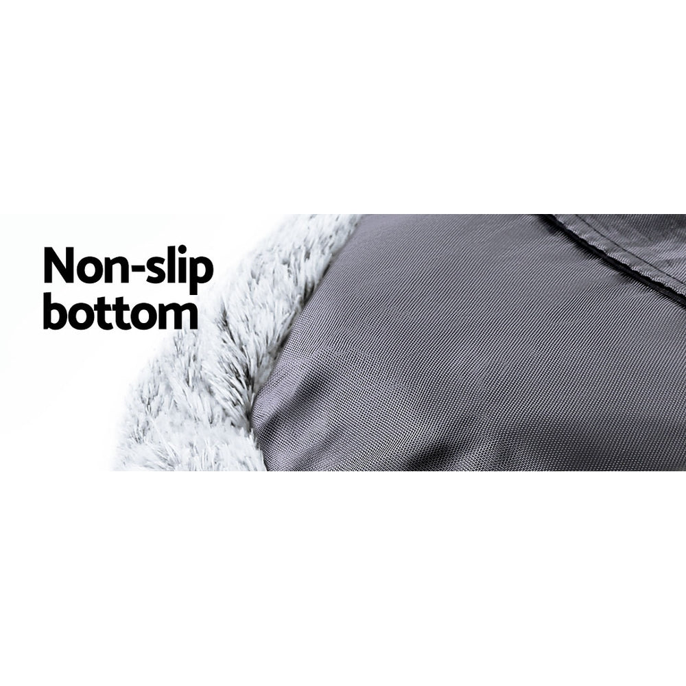 i.Pet Pet Bed Dog Cat 110cm Calming Extra Large Soft Plush Light Charcoal – Auzzi Store
