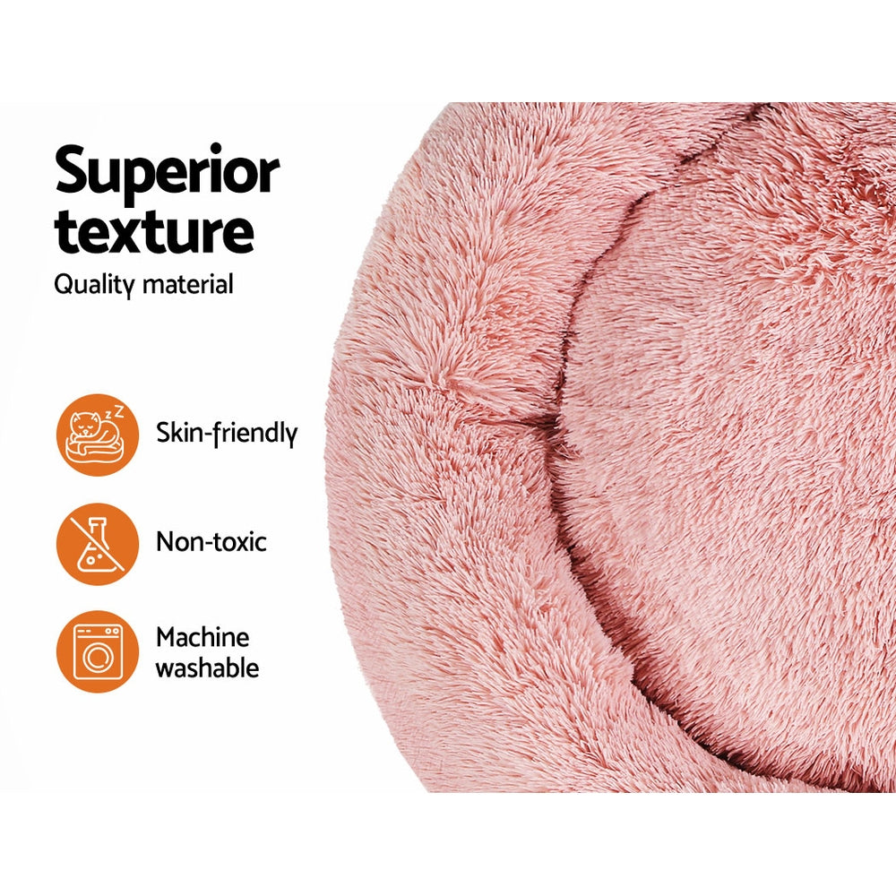i.Pet Pet Bed Dog Cat 110cm Calming Extra Large Soft Plush Pink – Auzzi Store