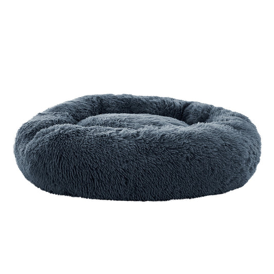 i.Pet Pet Bed Dog Cat 90cm Large Calming Soft Plush Bed Dark Grey – Auzzi Store