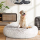i.Pet Pet Bed Dog Cat 90cm Large Calming Soft Plush White Brown – view 8