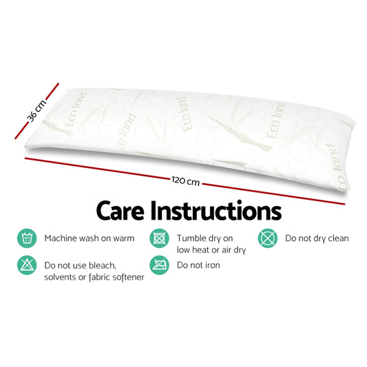 Giselle Bedding Body Support Pillow Bamboo Cover – view 2