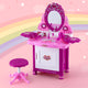 Keezi Kids Pretend Makeup Play Set Dressing Table Chair Girls Toys Children – view 8