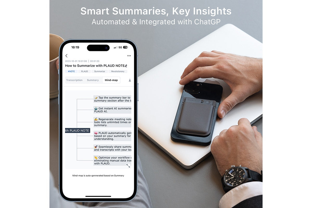 PLAUD NOTE AI Voice Recorder (Black)