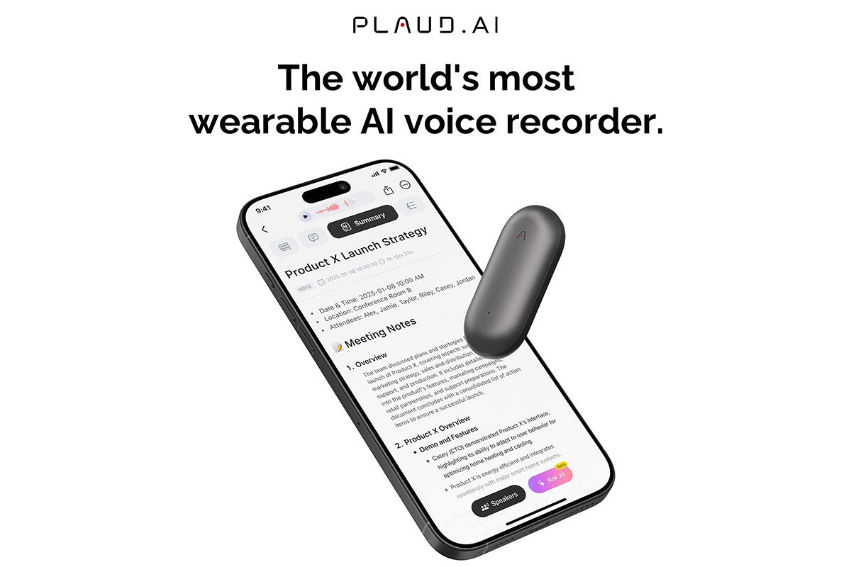 PLAUD NotePin AI Voice Recorder (Cosmic Grey)