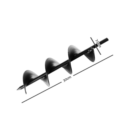 GIANTZ Power Garden Auger Small Earth Planter 75 X 300MM Black – view 2