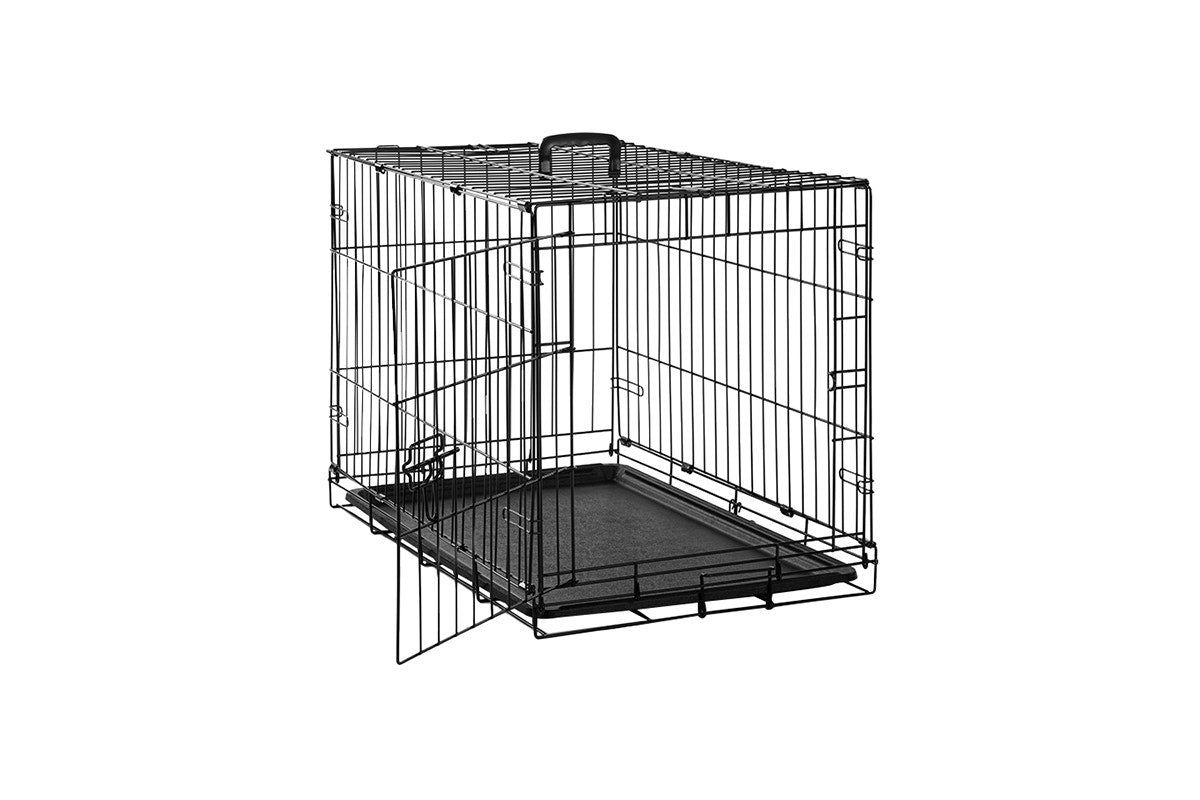 Pawever Pets Collapsible Metal Dog & Cat Playpen/Crate (Medium)