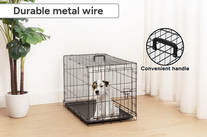 Pawever Pets Collapsible Metal Dog & Cat Playpen/Crate (Medium)