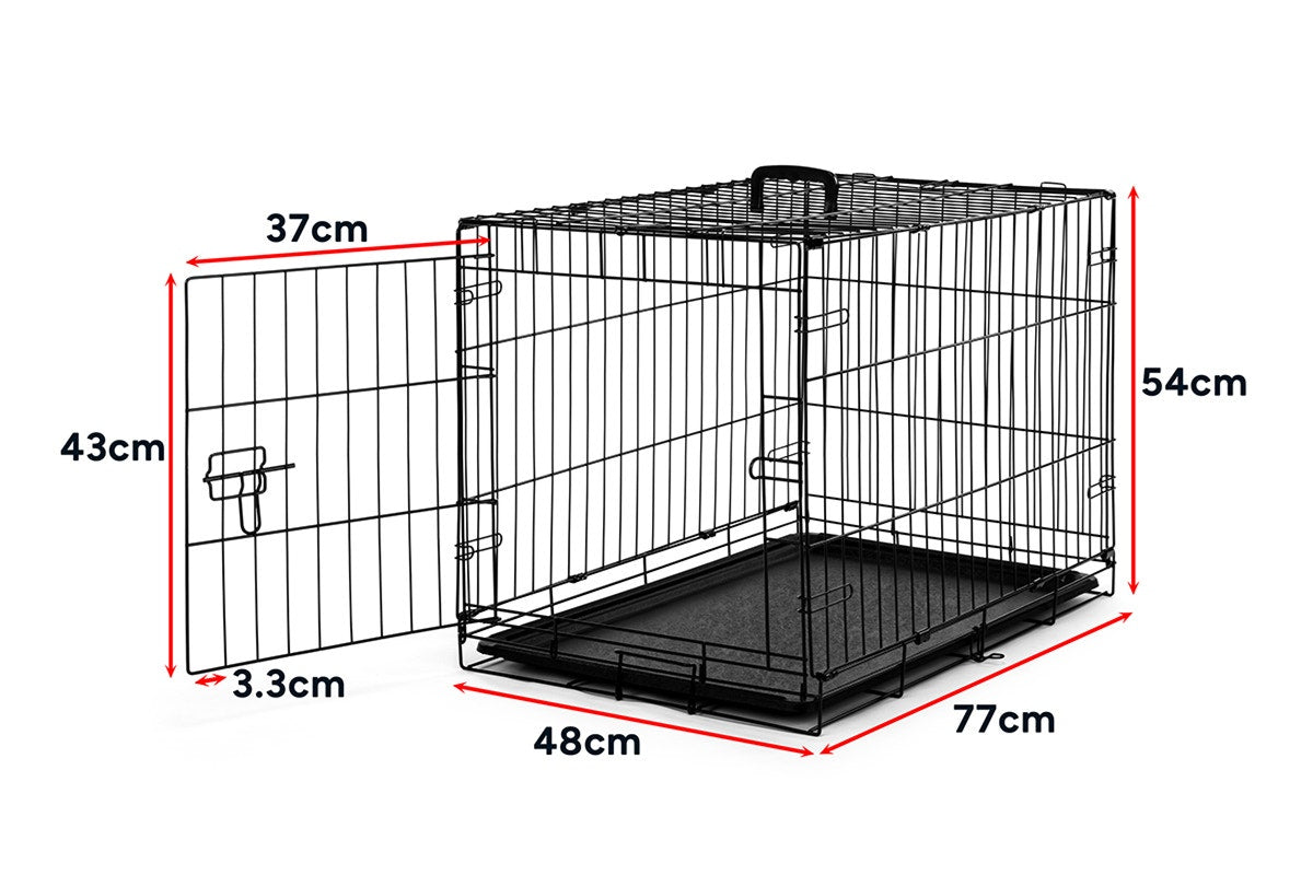 Pawever Pets Collapsible Metal Dog & Cat Playpen/Crate (Medium)