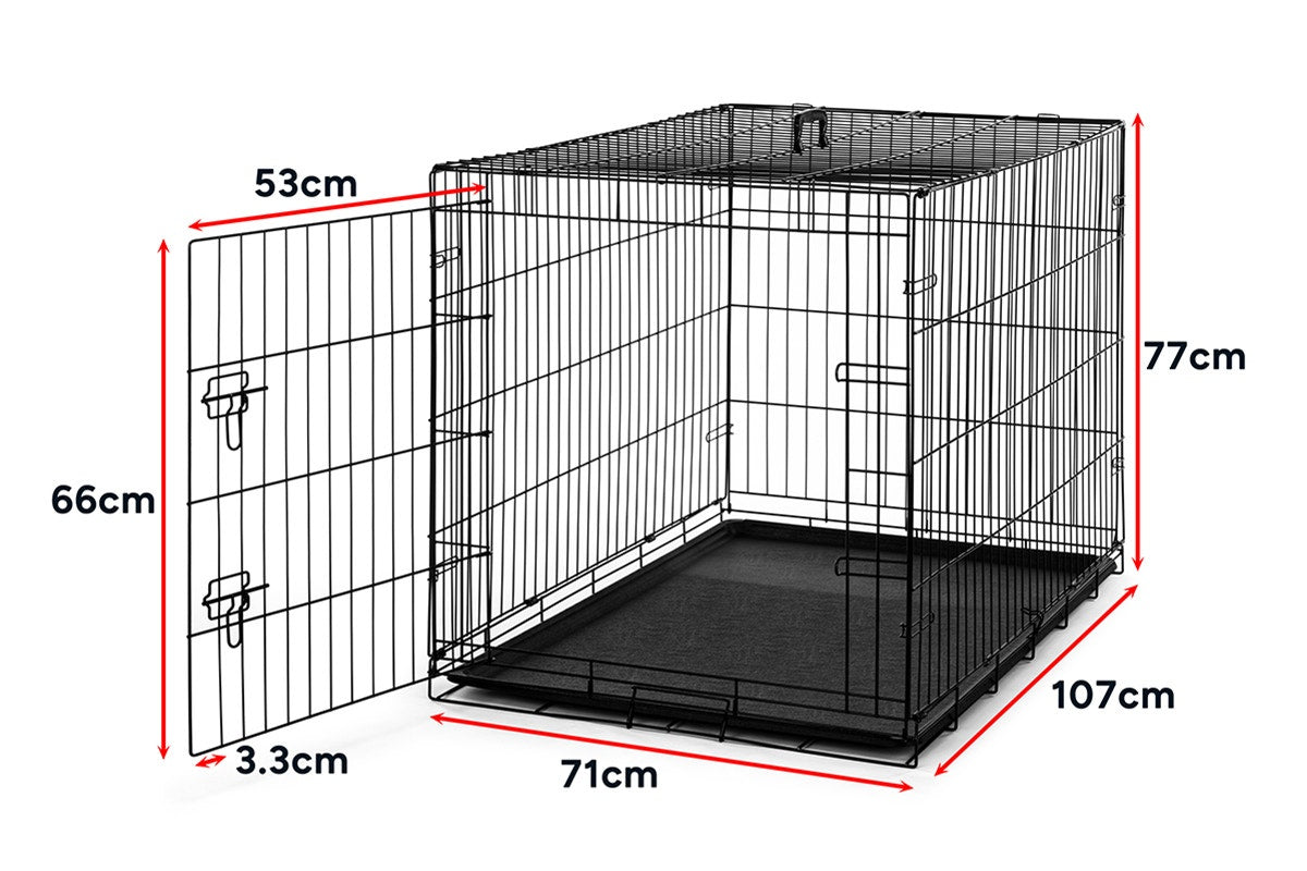 Pawever Pets Collapsible Metal Dog & Cat Playpen/Crate (Extra Large)