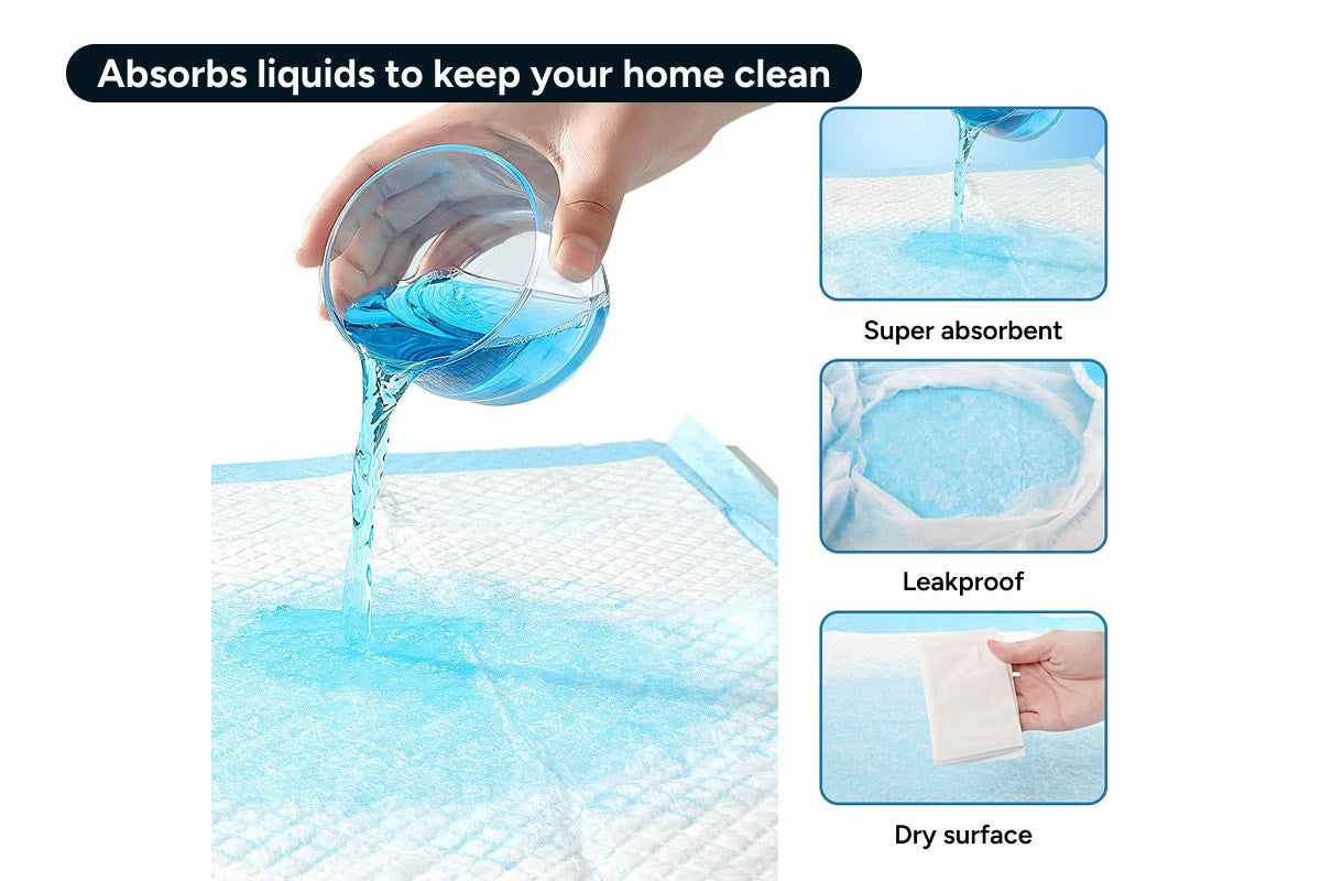 Pawever Pets Dog and Puppy Training Pads (100 Pack)