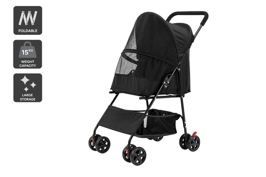 Pawever Pets Foldable Pet Stroller for Dogs & Cats