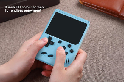 Retro Handheld Game Console with 500 Classic Games  - Blue)