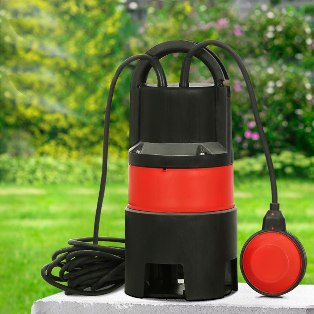 Giantz 750W Submersible Dirty Water Pump, 13500L/h, 8m Depth, 35mm Solids