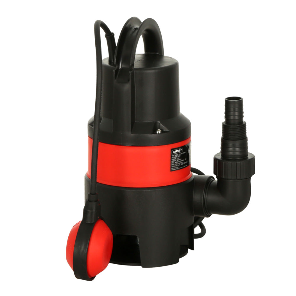 Giantz 750W Submersible Dirty Water Pump, 13500L/h, 8m Depth, 35mm Solids