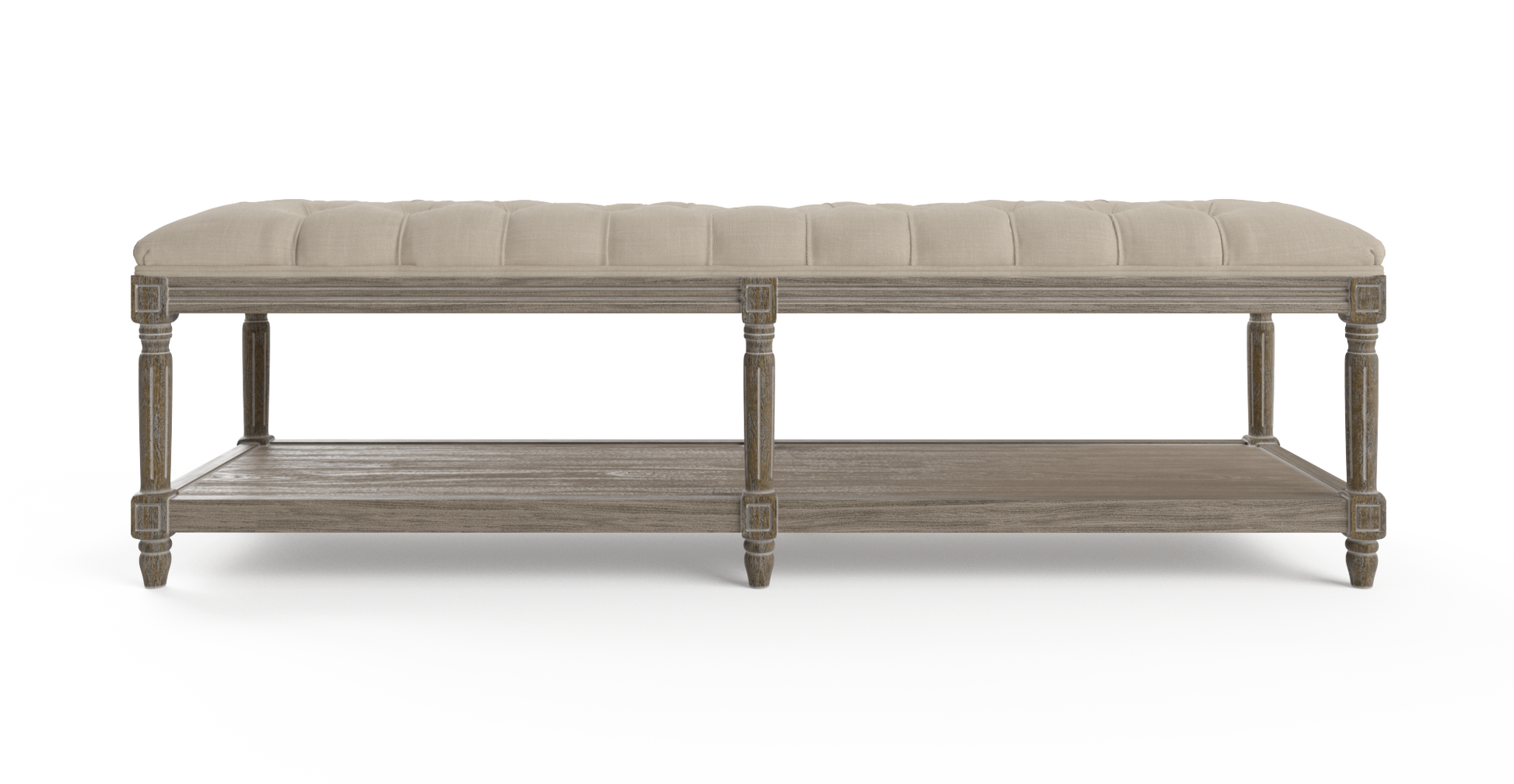 Brosa Petite Fleur Ottoman (French Beige)