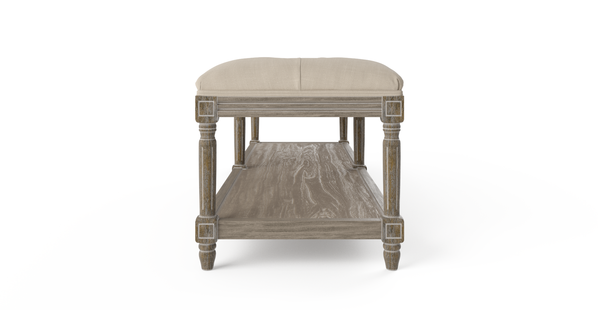 Brosa Petite Fleur Ottoman (French Beige)