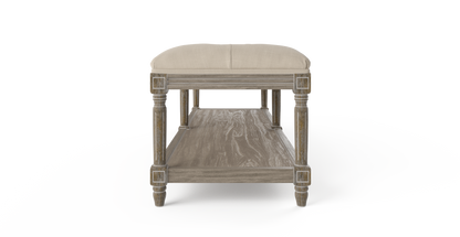 Brosa Petite Fleur Ottoman (French Beige)