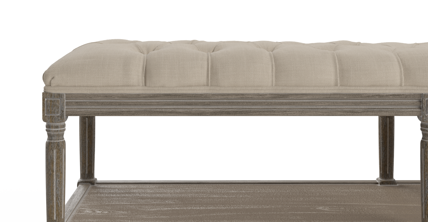 Brosa Petite Fleur Ottoman (French Beige)